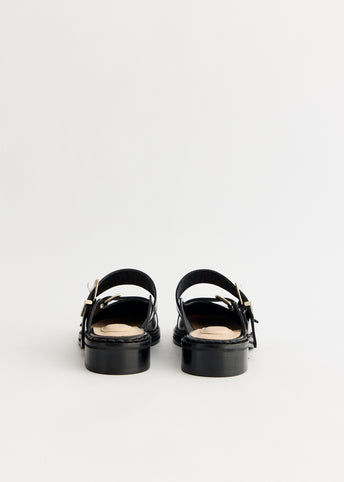 Buckle Mary Jane Mules