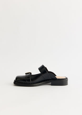 Buckle Mary Jane Mules