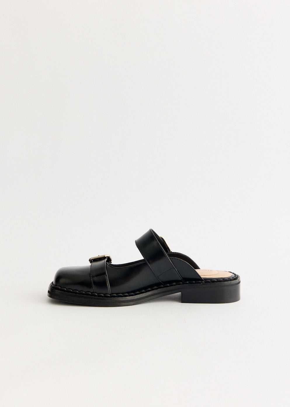 Buckle Mary Jane Mules