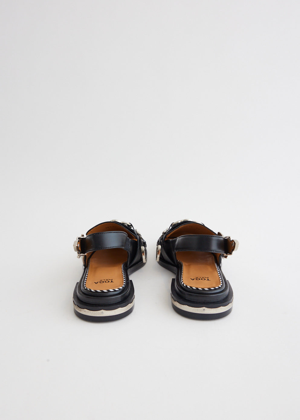 AJ1312 Leather Slingback Sandals