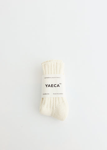Cotton Silk Rib Socks