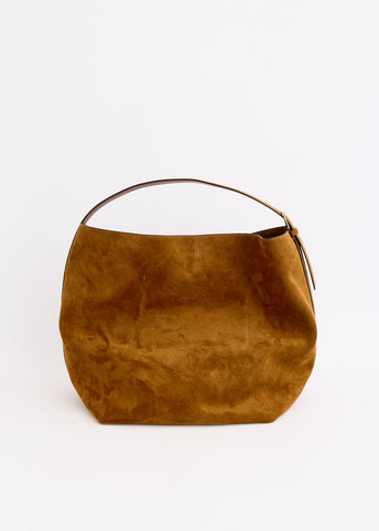 Suede Belted Tote Bag
