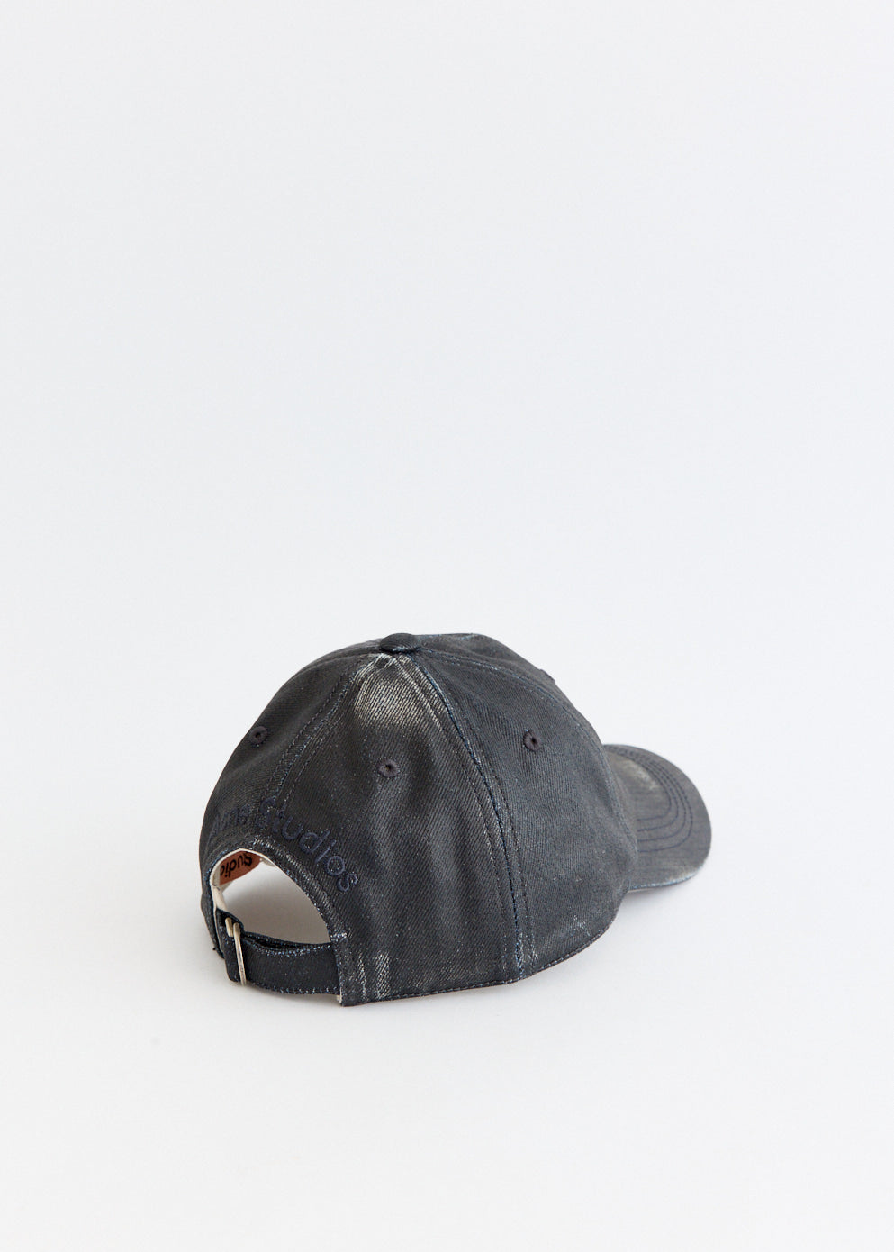 Carliy Charcoal Leather Cap