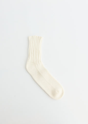 Cotton Silk Rib Socks