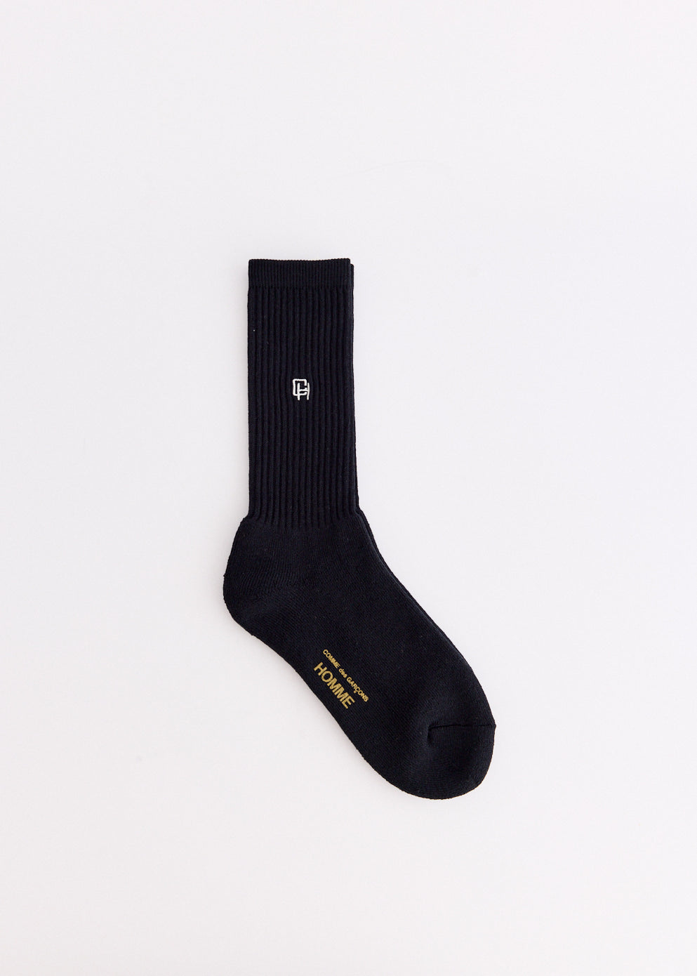 Cotton Pile Embroidered Logo Sock