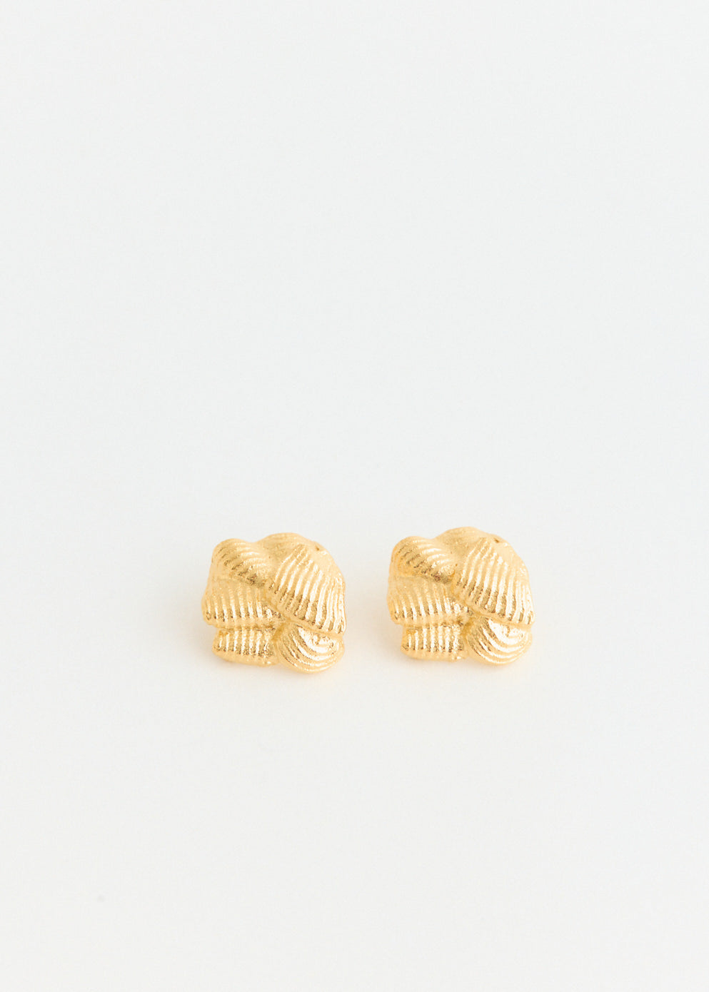 Gold Scrunch Earrings