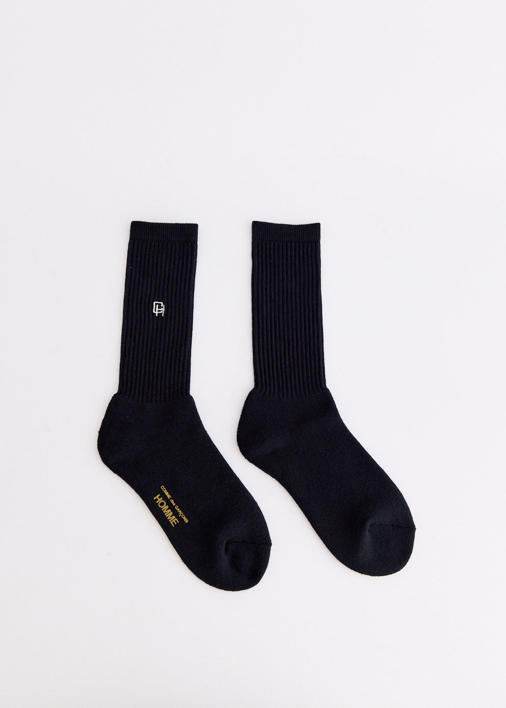 Cotton Pile Embroidered Logo Sock