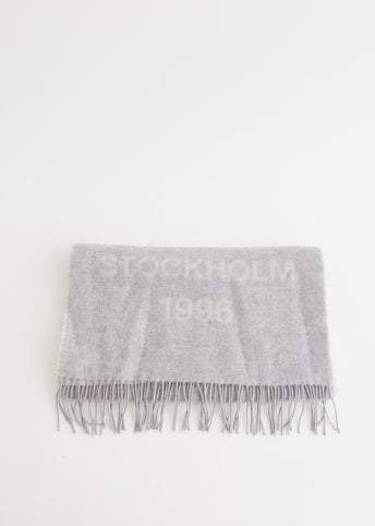 Logo Wool Scarf