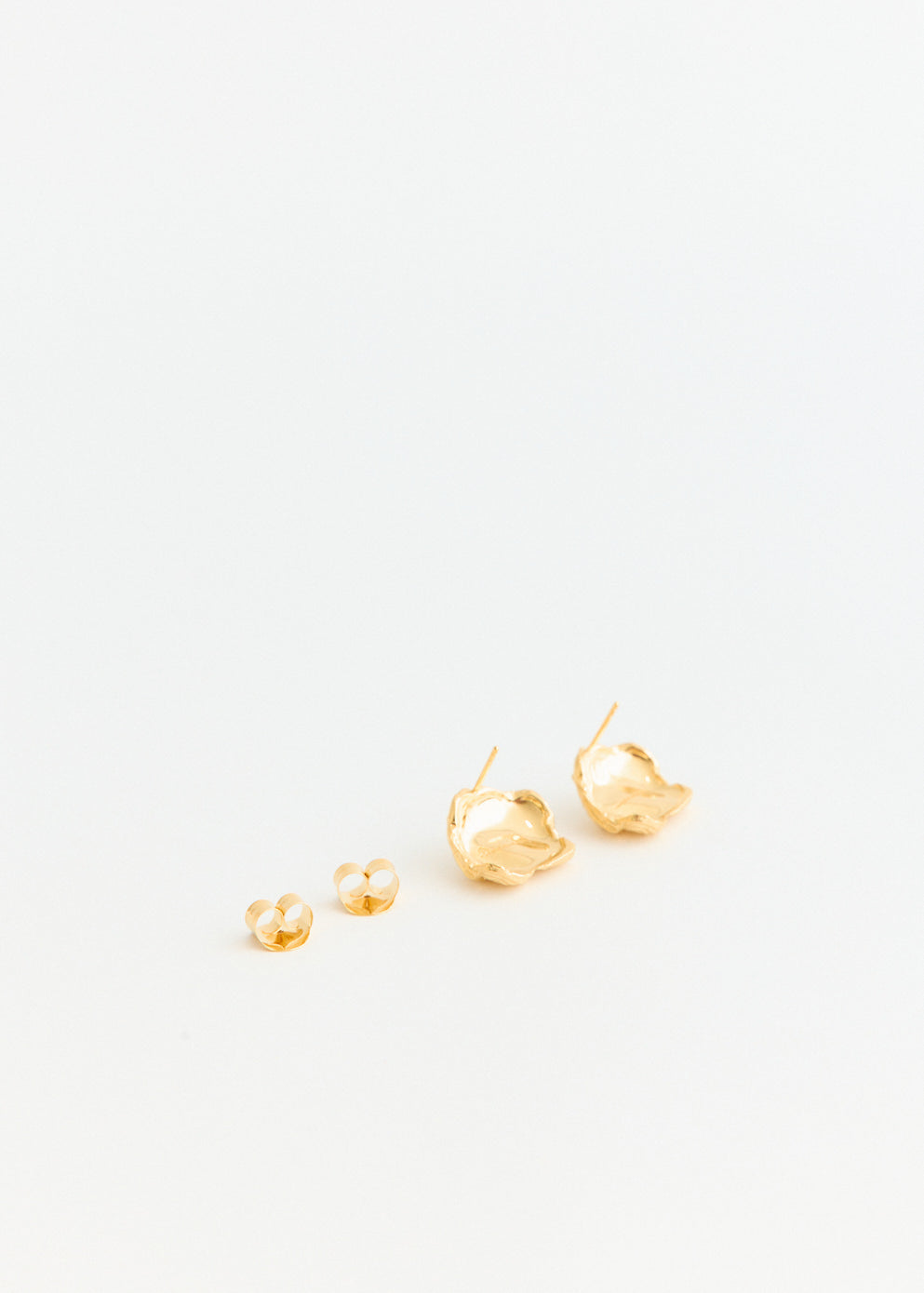 Gold Scrunch Earrings