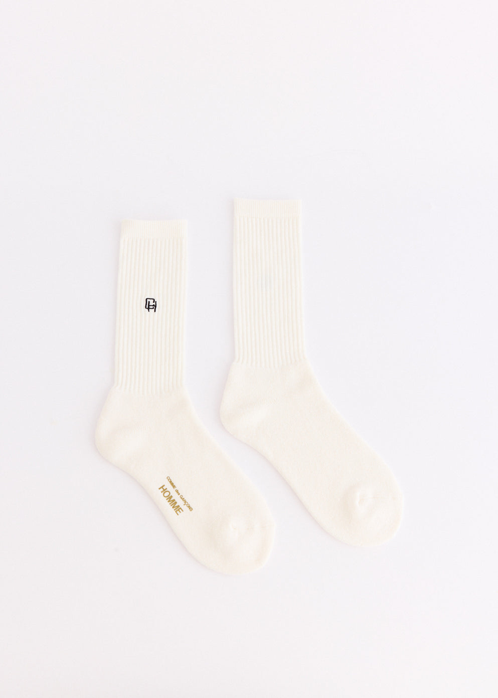 Cotton Pile Embroidered Logo Sock