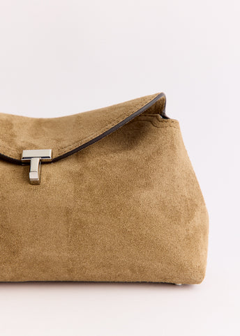 T-Lock Suede Clutch