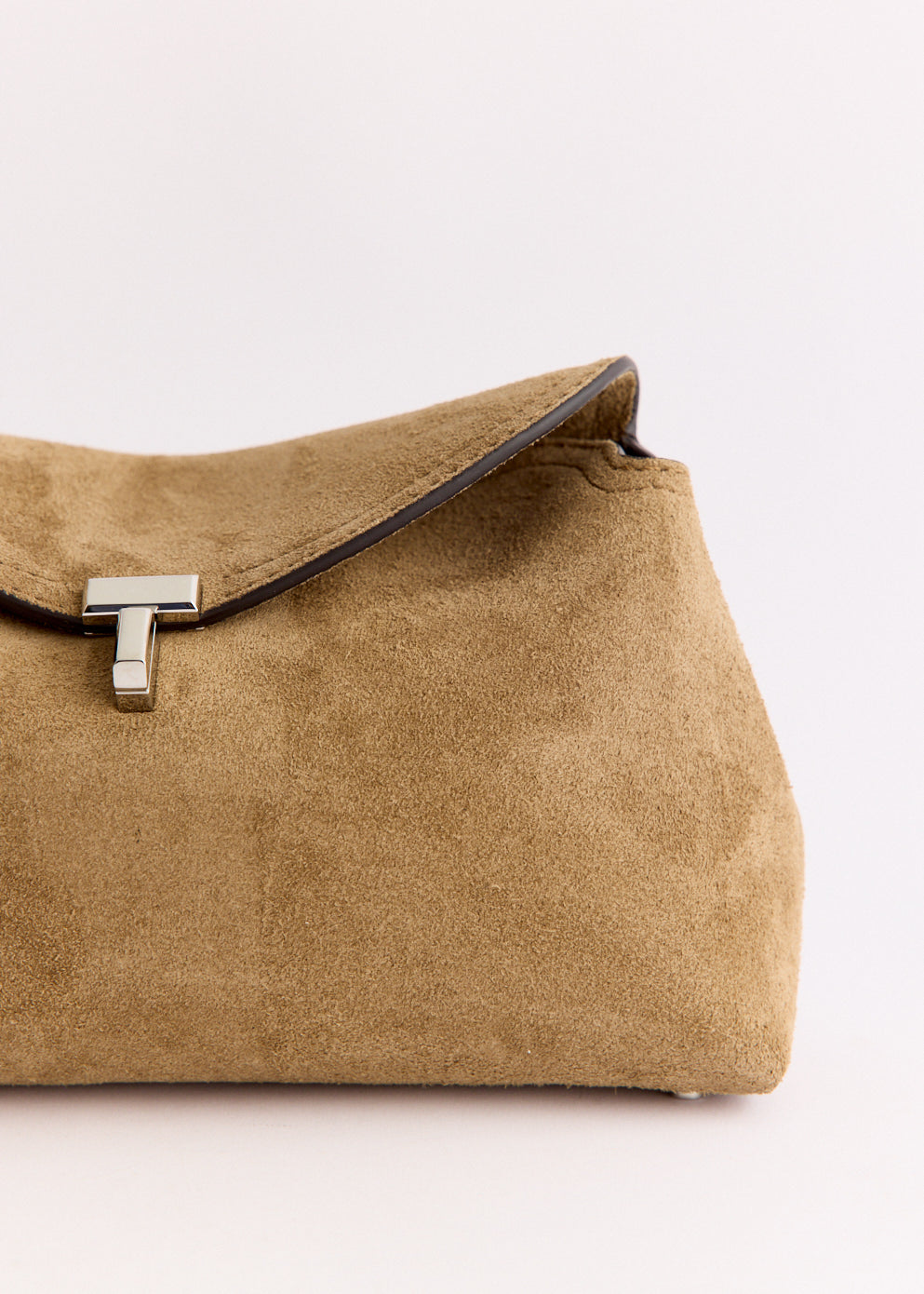 T-Lock Suede Clutch