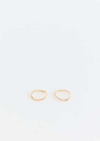 Mini Bobble Gold Hoop Earrings