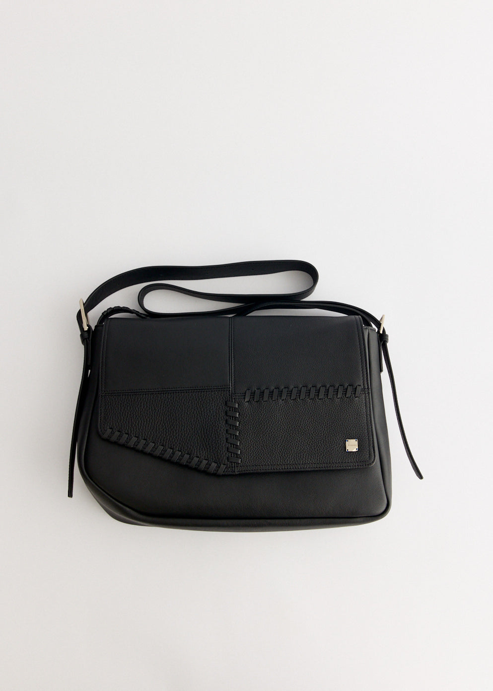 Four Grain Leather Shoulder Bag