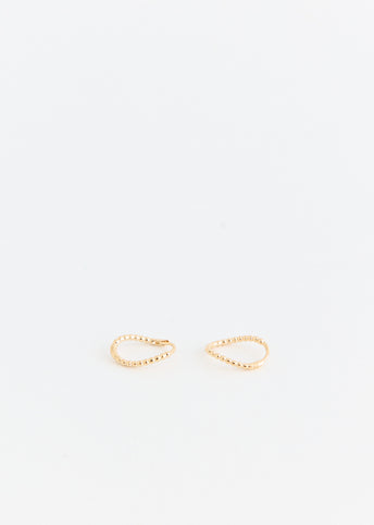 Mini Bobble Gold Hoop Earrings