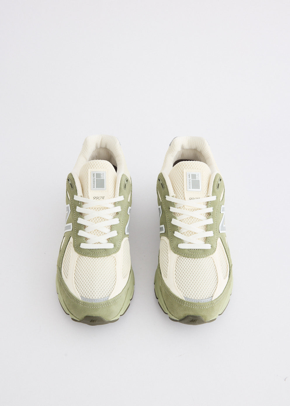 MADE in USA 990v4 'Olive Leaf' Sneakers