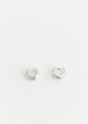 Diagonal Coil Hoop Earrings
