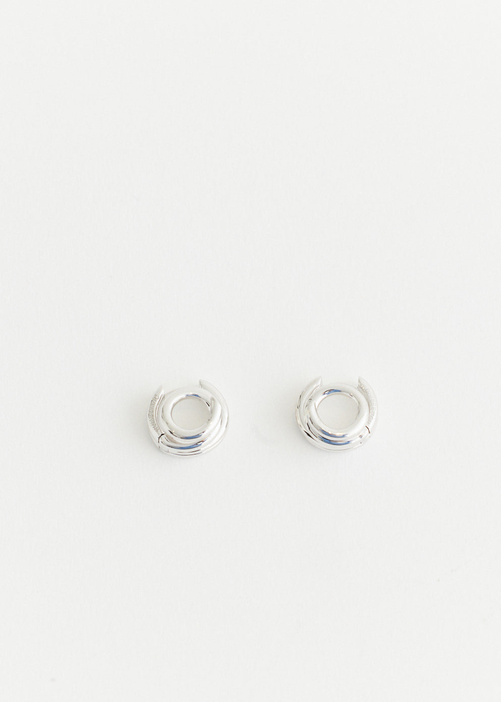 Diagonal Coil Hoop Earrings