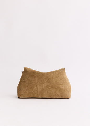 T-Lock Suede Clutch