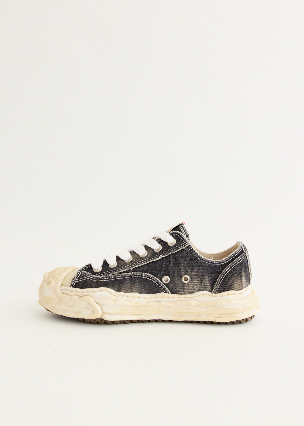 Hank Bleach Denim Low Top Sneakers