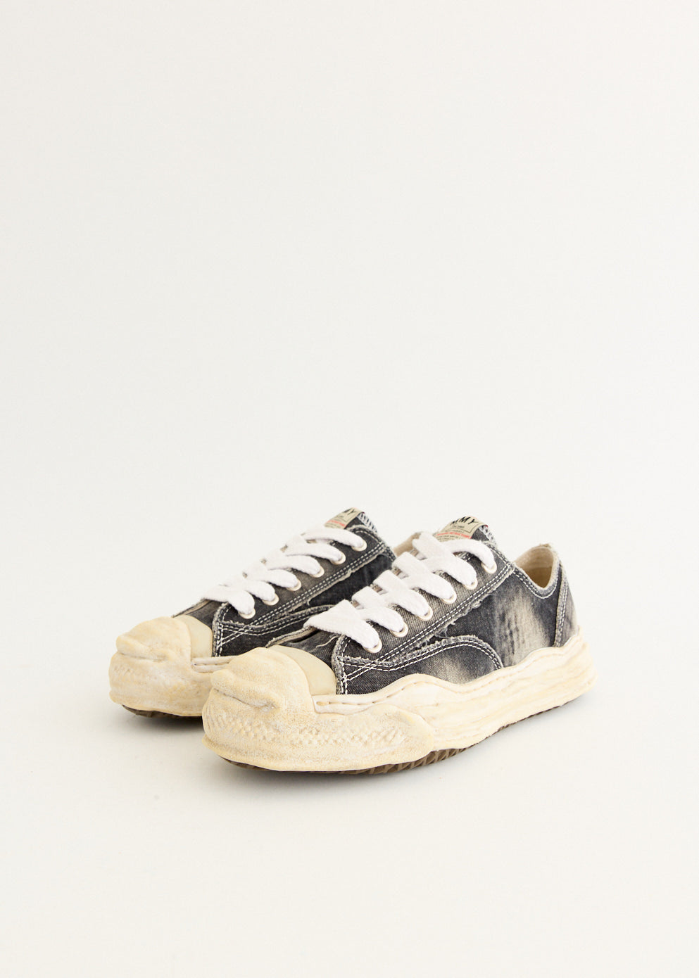 Hank Bleach Denim Low Top Sneakers