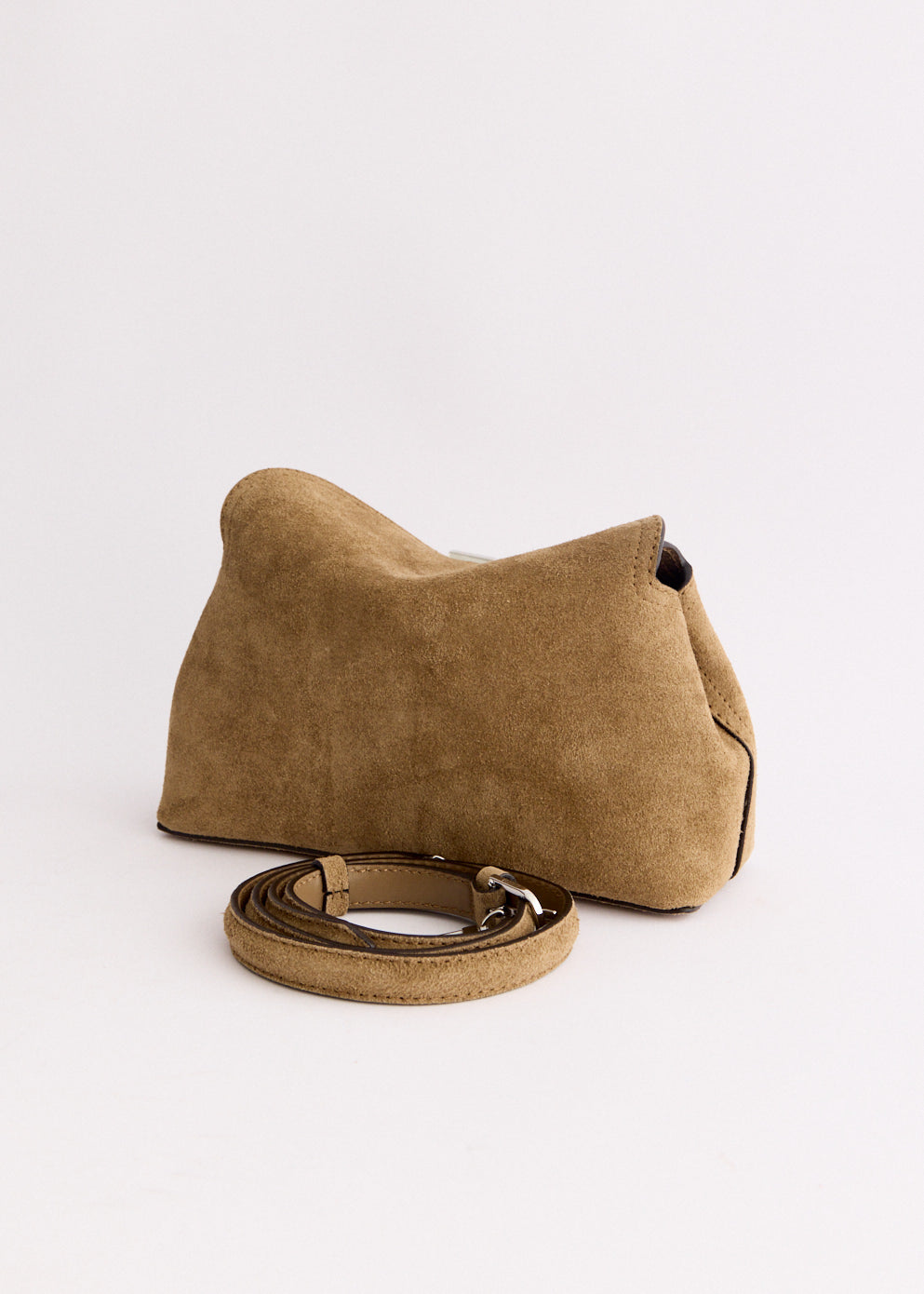 T-Lock Suede Clutch