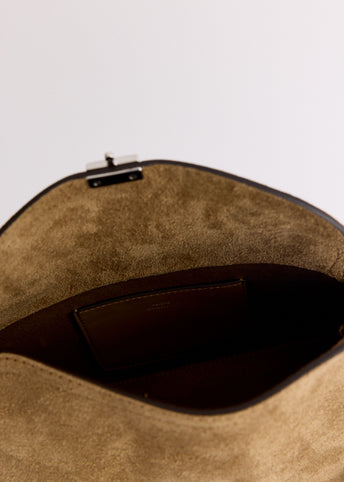 T-Lock Suede Clutch