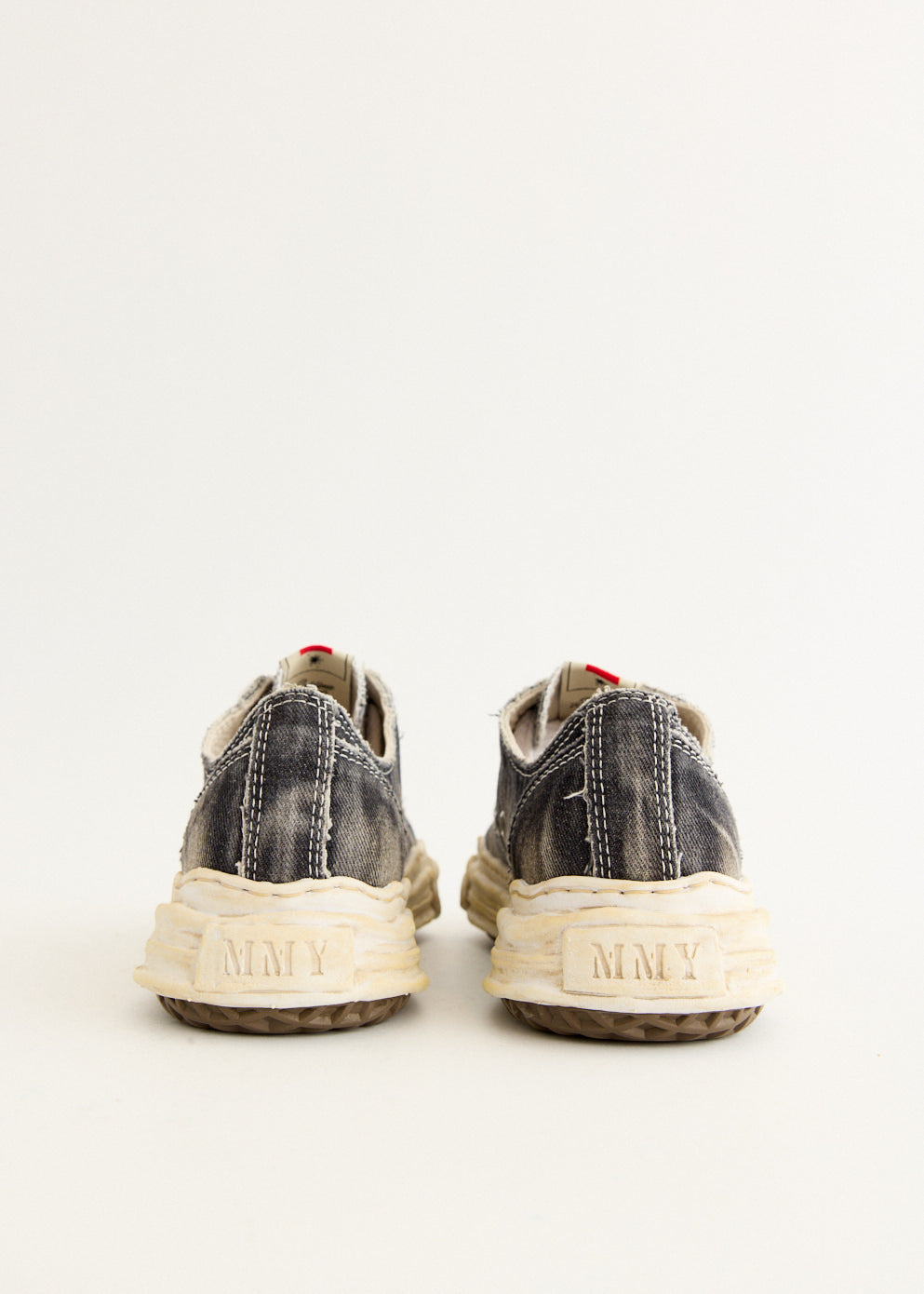 Hank Bleach Denim Low Top Sneakers