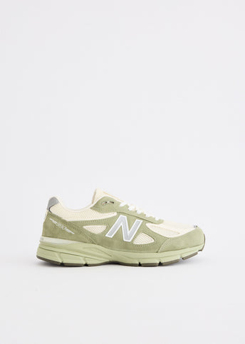 MADE in USA 990v4 'Olive Leaf' Sneakers