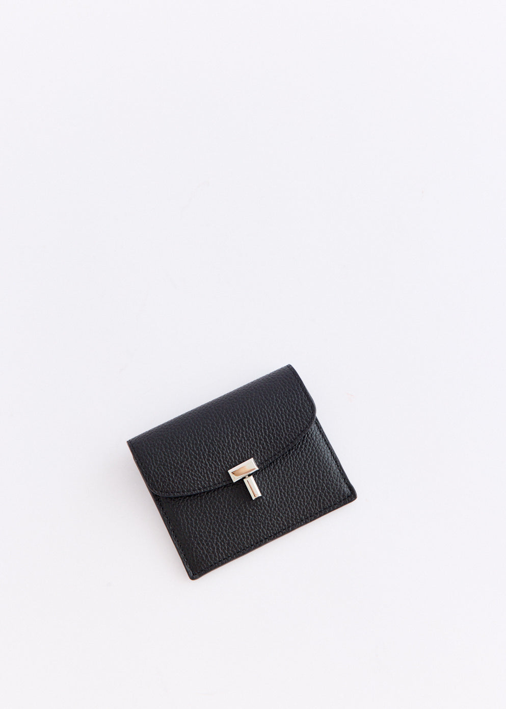 T-Lock Grained Leather Cardholder