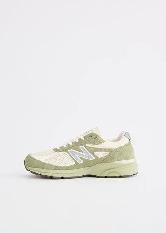 MADE in USA 990v4 'Olive Leaf' Sneakers
