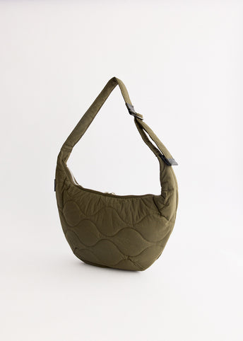 Nylon Rip-Stop Quilting Shoulder Bag