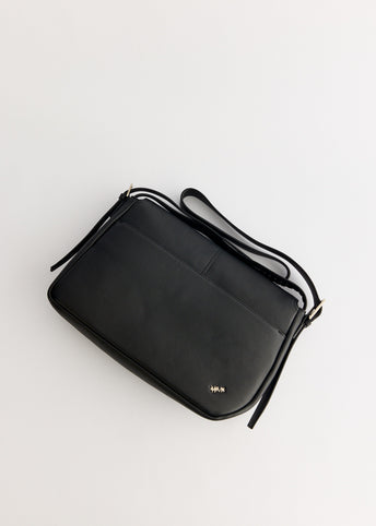 Four Grain Leather Shoulder Bag