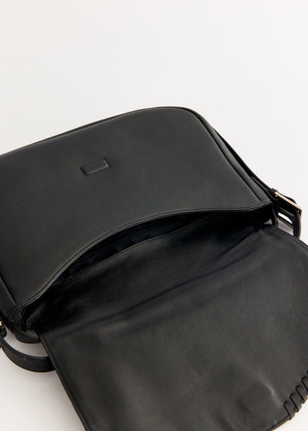 Four Grain Leather Shoulder Bag