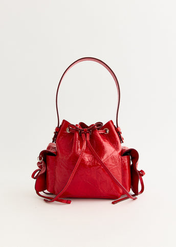 Multipocket Mini Bucket Bag