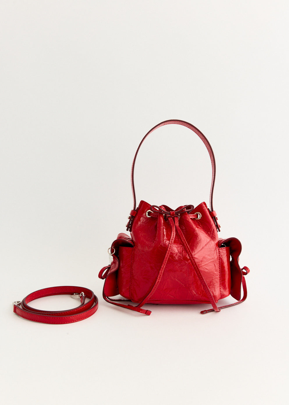 Multipocket Mini Bucket Bag