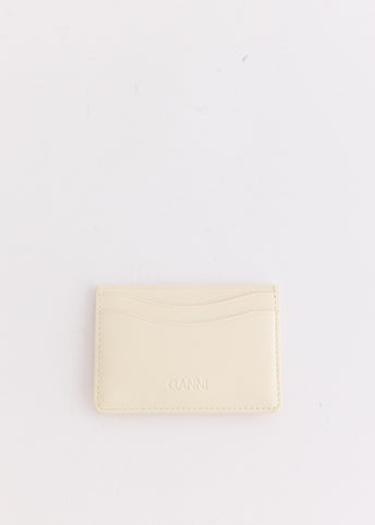 Bou Card Holder With Flap Raspberry Print