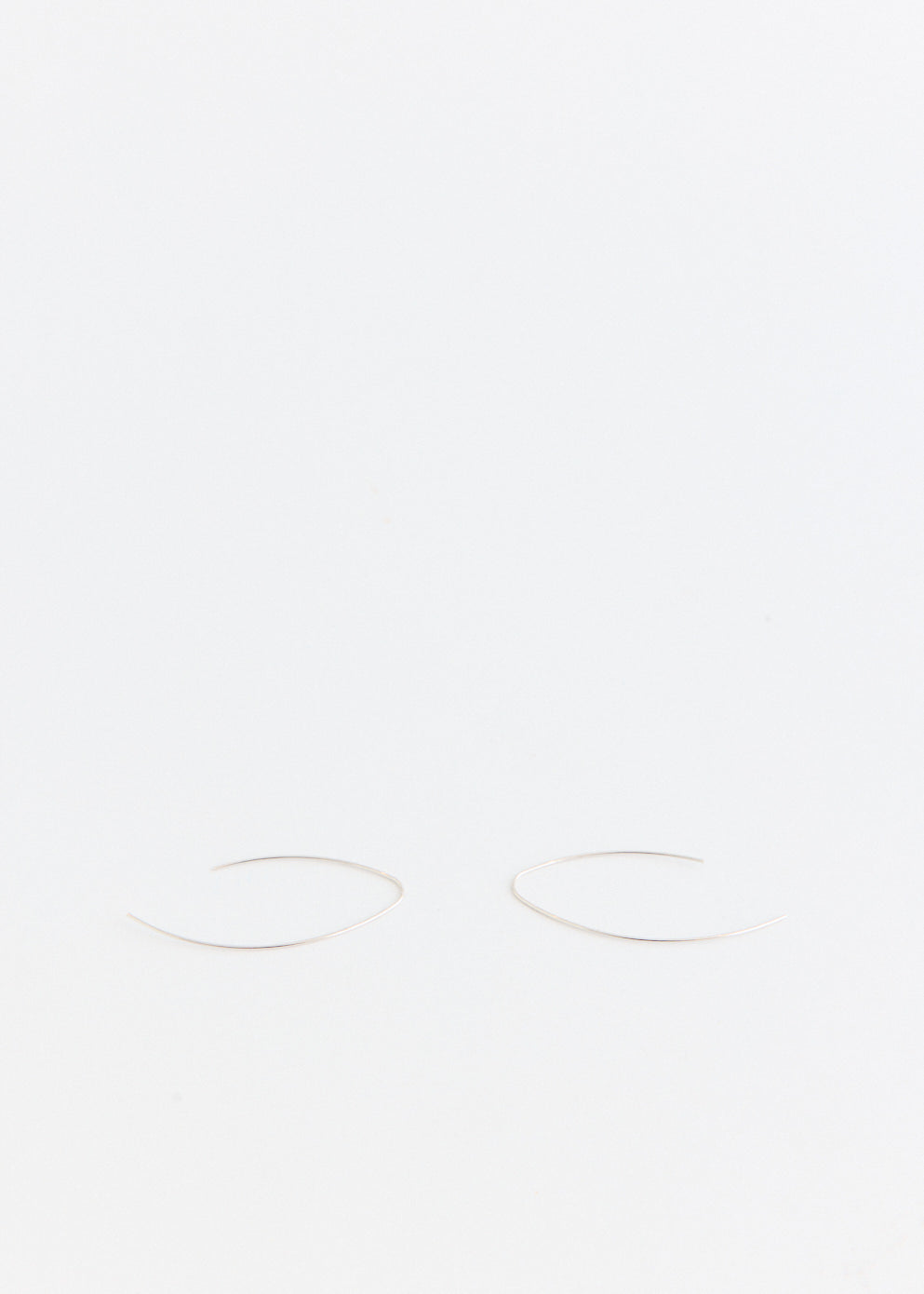 Hook Silver Earrings