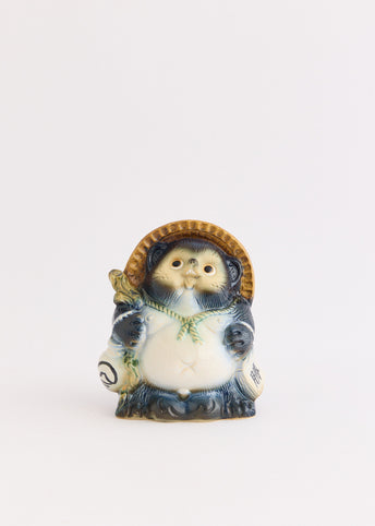 Fortune Raccoon Dog Indigo (Medium)