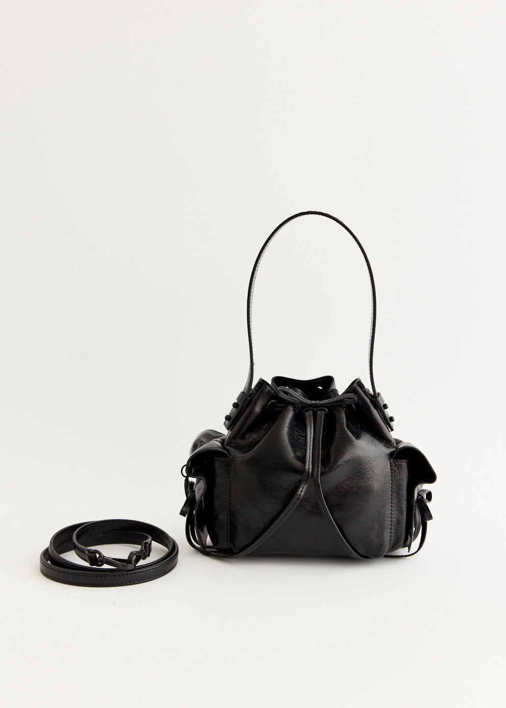 Multipocket Mini Bucket Bag