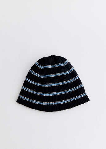 Merino Cashmere Blended Stripe Beanie