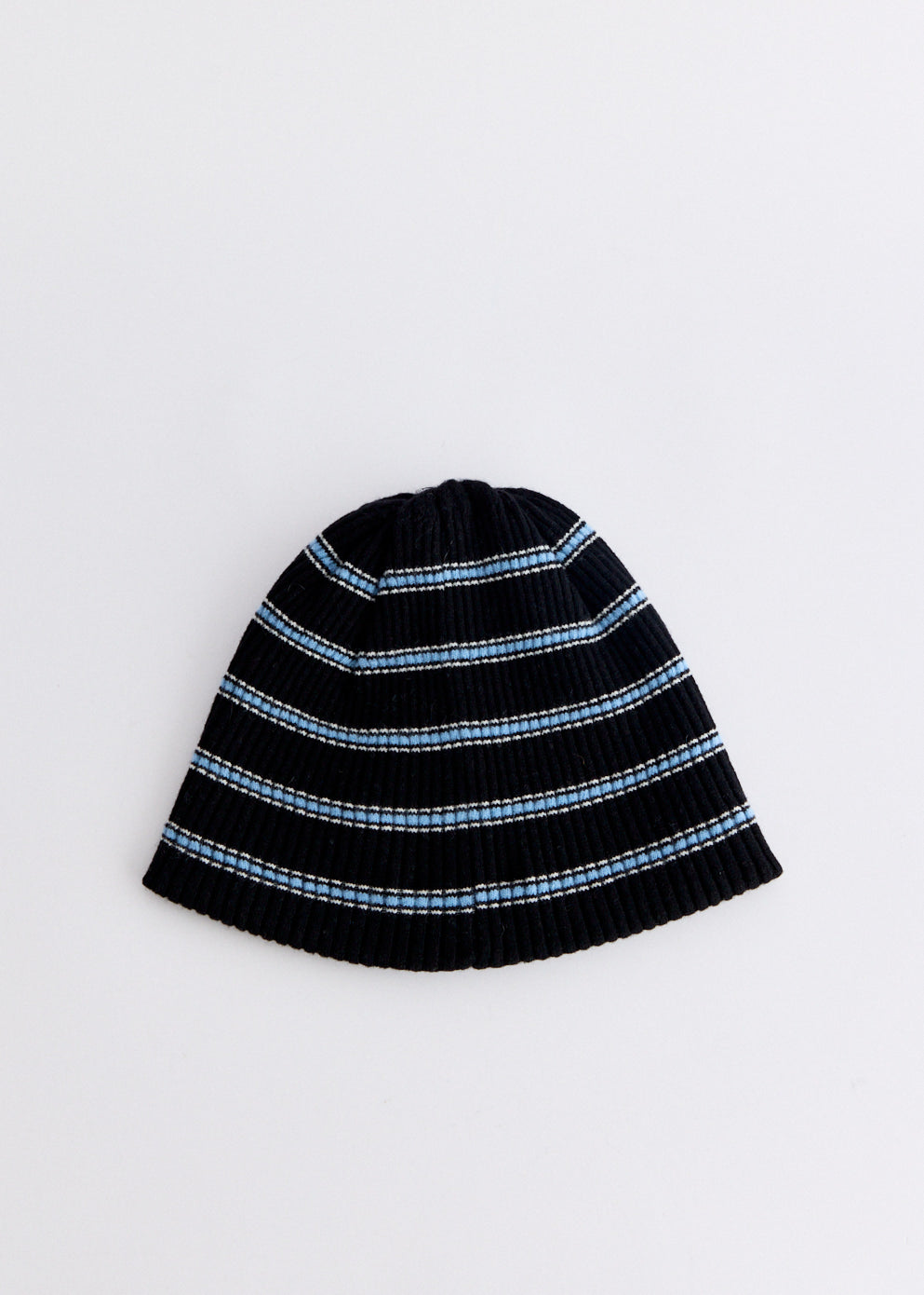 Merino Cashmere Blended Stripe Beanie