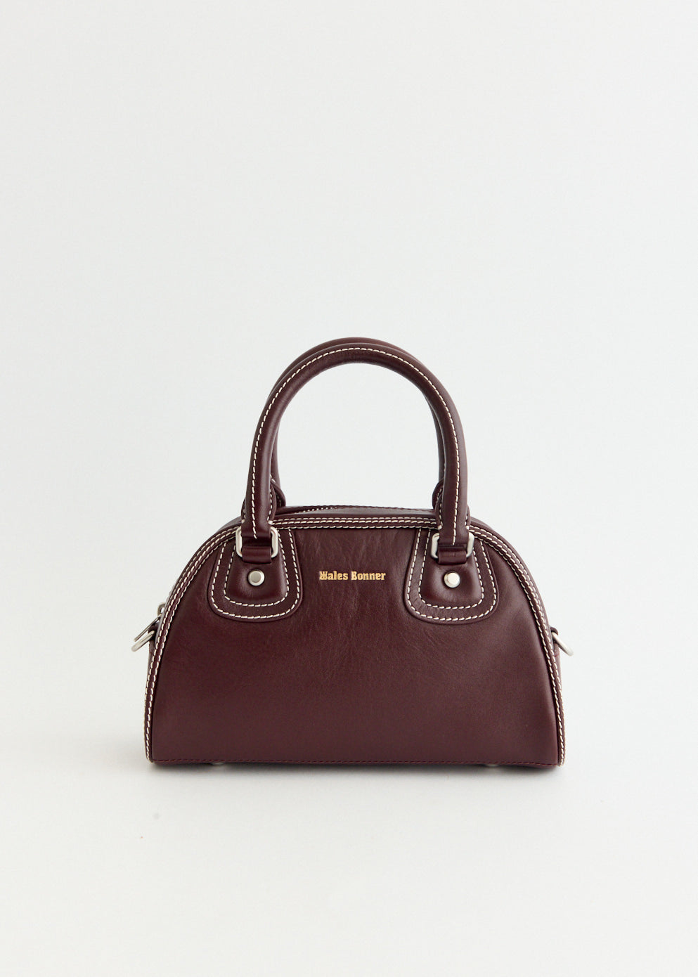 x Wales Bonner Leather Bowling Bag