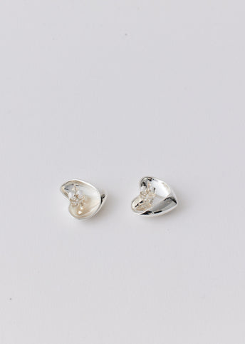 Small Voluptuous Heart Earrings