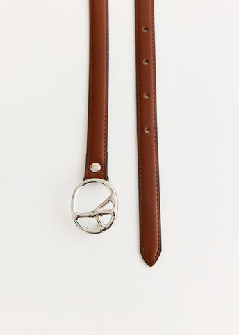 Peace Buckle Narrow Belt