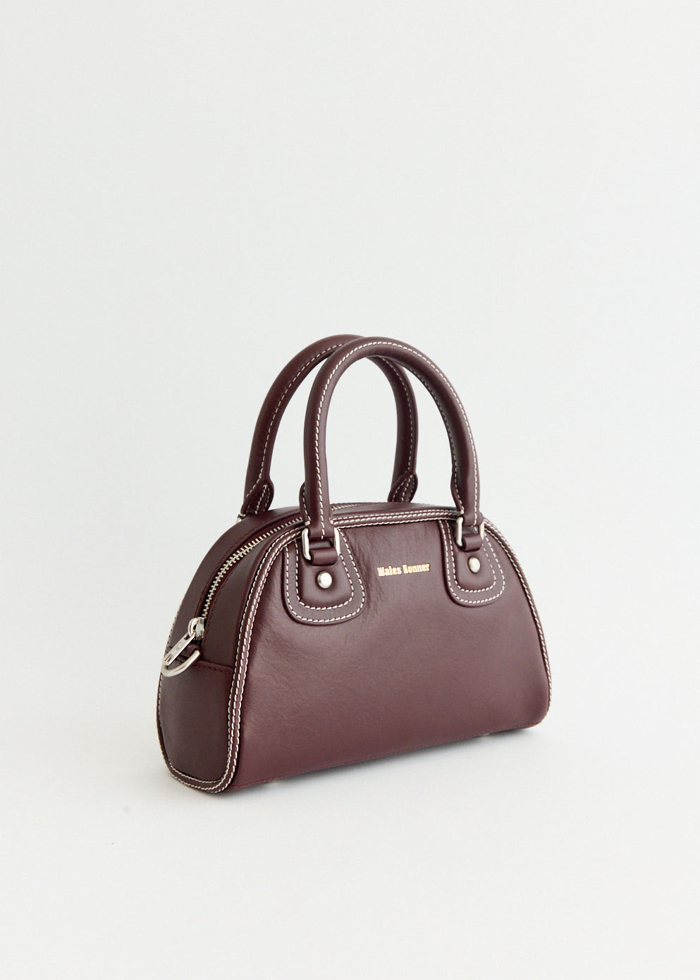x Wales Bonner Leather Bowling Bag