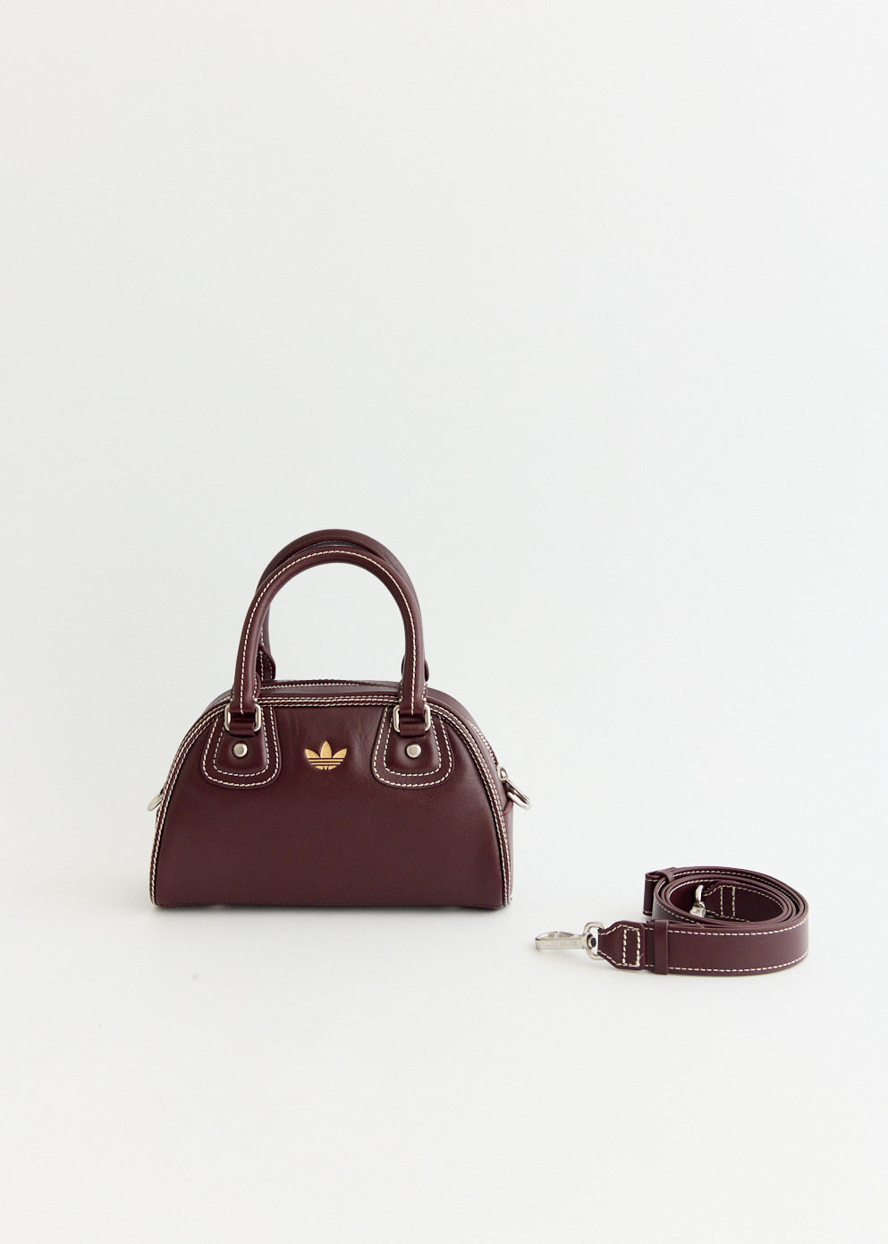 【Adidas x Wales Bonner】★Leather Bowling Bag★Night Red★ Wales Bonner x adidas Bowling Bag (Night Red) – CNCPTS
