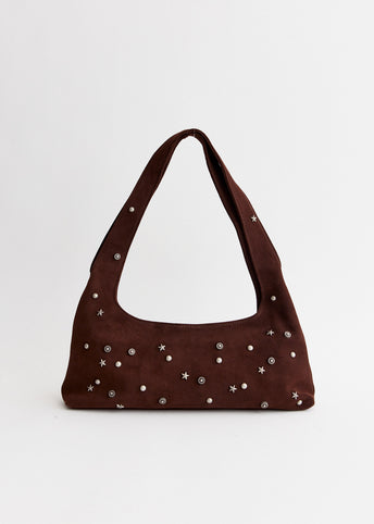 Studded Halter Hobo Bag
