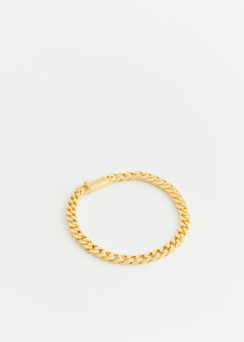 Classic Curb Chain Bracelet Gold