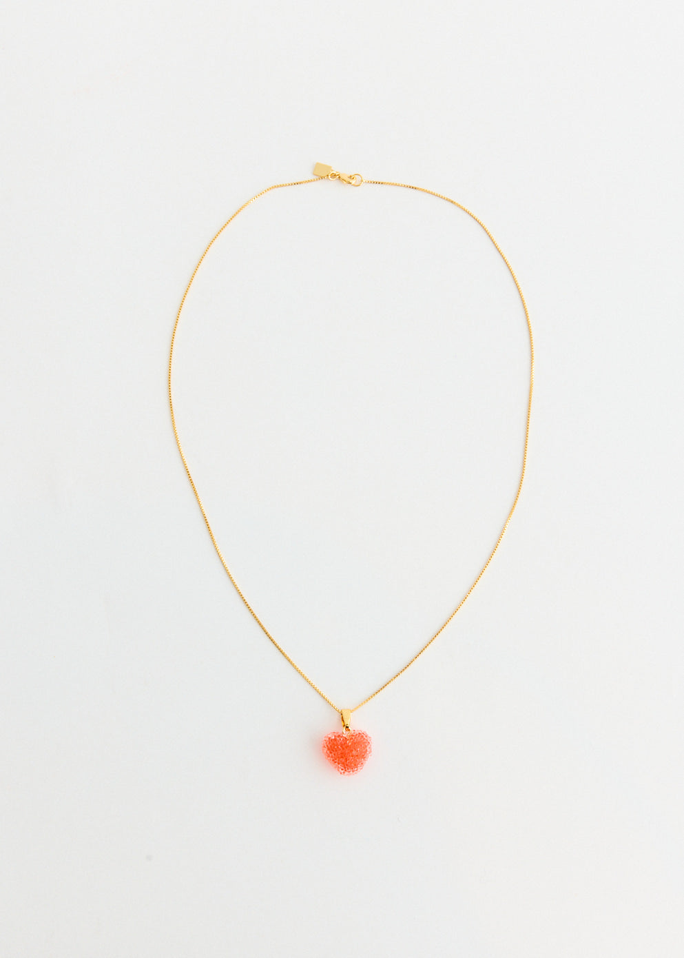Jelly Heart Pendant Necklace